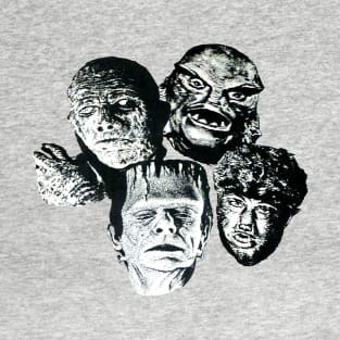 Frankenstein, Wolfman, The Mummy & Gill-Man T-Shirt